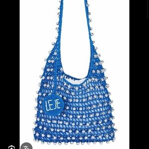 Blue Beaded LeJe Women's Bag